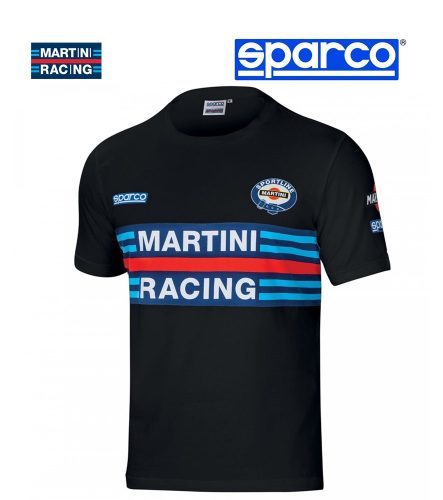 Sparco MARTINI RACING póló fekete színben