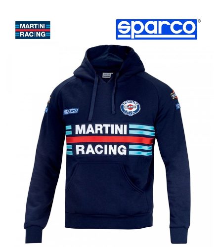 Sparco MARTINI RACING kapucnis pulóver sötétkék színben