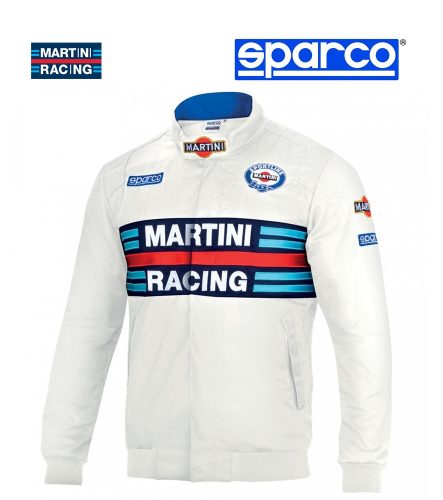 Sparco MARTINI RACING Bomber dzseki replica fehér színben