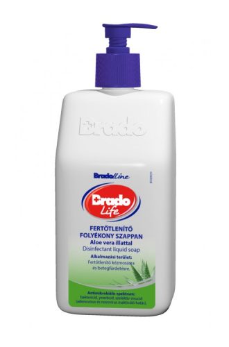 BradoLife fertotleníto folyékony szappan aloe-vera, 350ml, pumpás