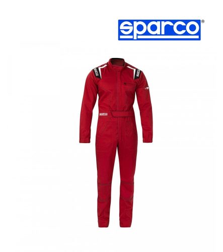 Sparco MS-4 szerelő overall, piros színben