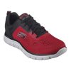 SKECHERS Broader férfi sportcipő, piros/fekete