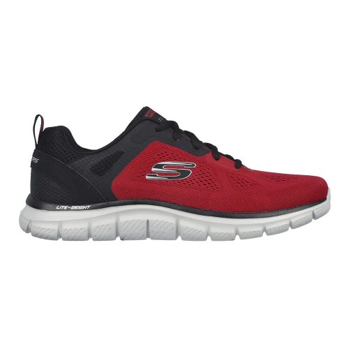 SKECHERS Broader férfi sportcipő, piros/fekete