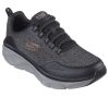 SKECHERS Relaxed Fit: D'Lux Walker 2.0 - Steadyway férfi sportcipő, fekete/szürke